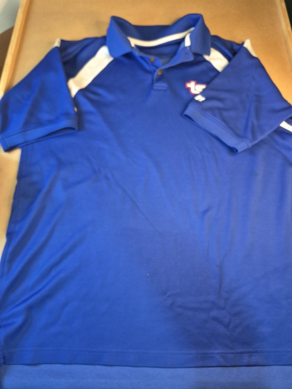Russell Athletic Royal Blue Polo with White Accents
